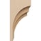 Ekena Millwork 6"W x 6"D x 12"H Wide Rockford Rough Cedar Woodgrain TimberThane Corbel, Primed Tan CORUR06X06X12ROCRCPR - alternate 2